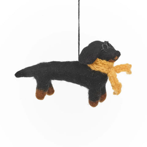 Douglas the Dachshund Dog Ornament