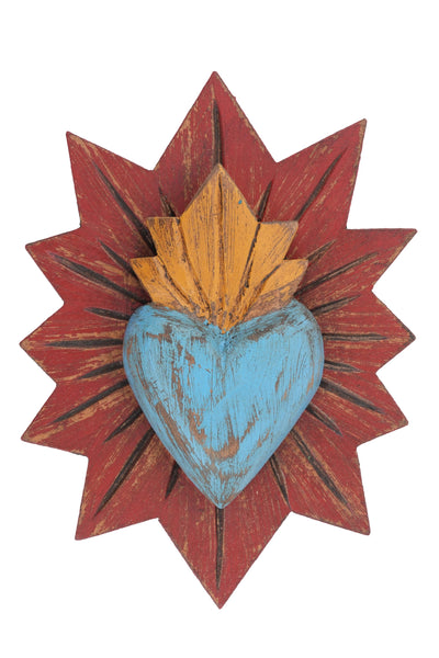 Sacred Heart Carved Wall