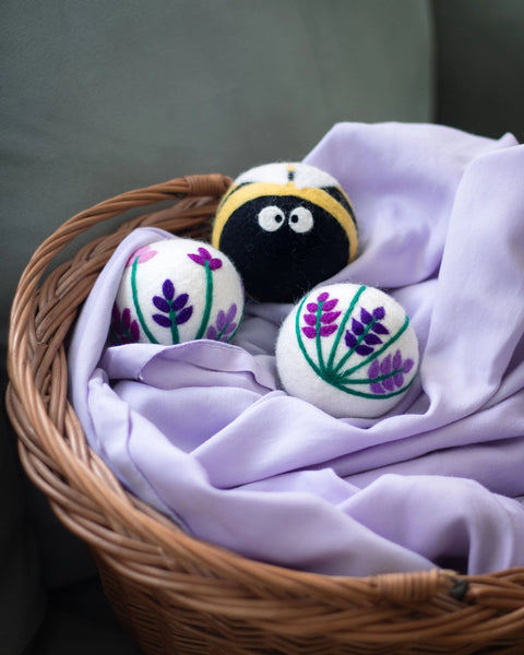 Bee Lavender Fields Eco Dryer Balls