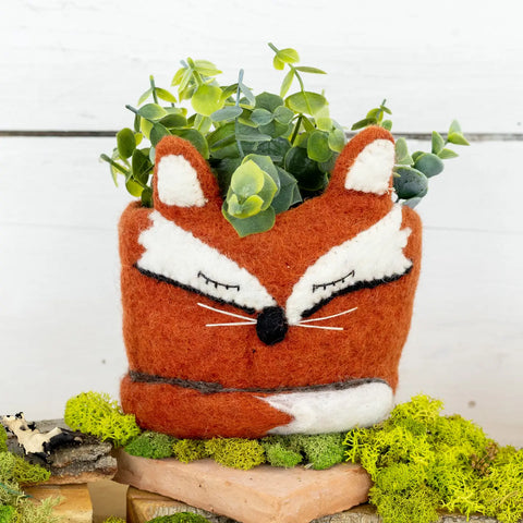 Fox Felt Pot