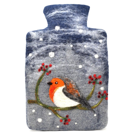 Robin Felt Hot Water Bottles