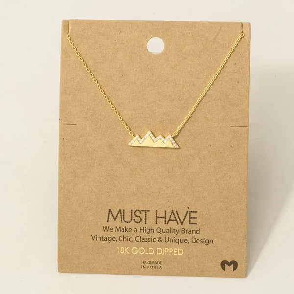 Studded Mountain Range Necklace