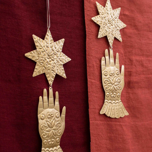 Star and Hand Ornament
