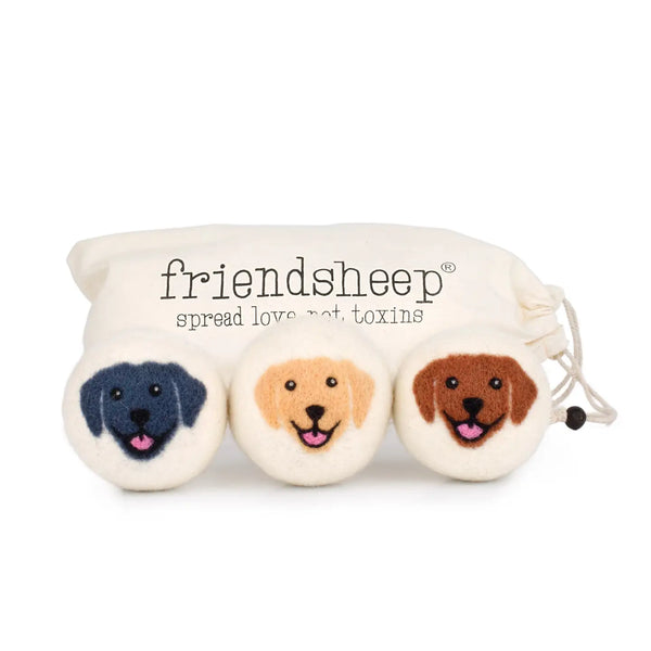 Happy Dogs Eco Wool Dryer Balls - Mix of 3