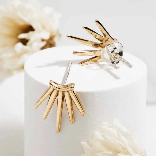 Five Spike Post Earrings