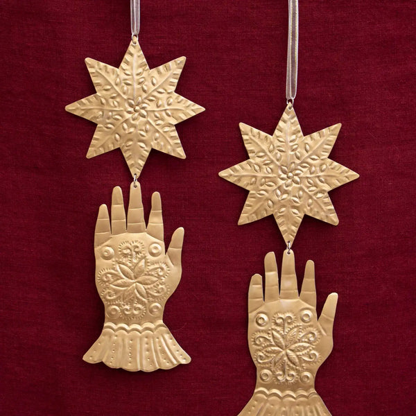 Star and Hand Ornament