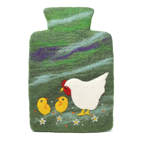 Chickens Felt Hot Water Bottles