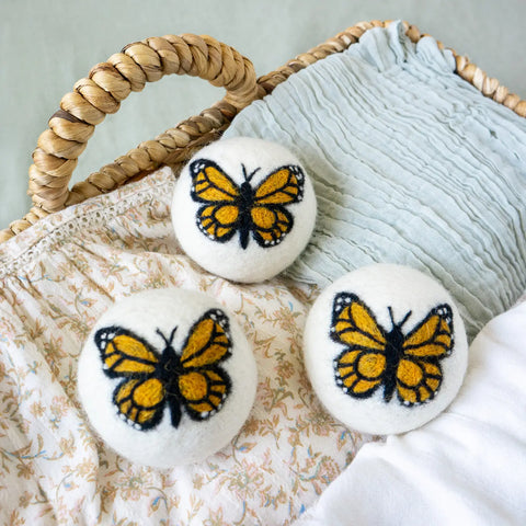 Monarch Butterfly Trio Eco Dryer Balls