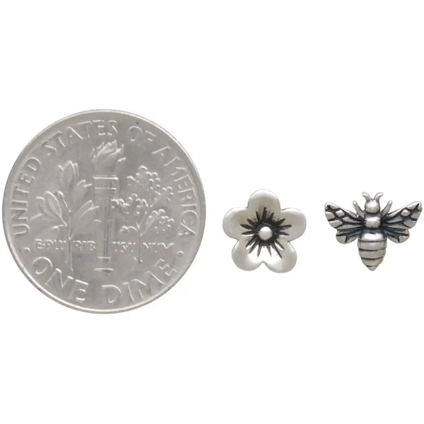 Cherry Blossom and Bee Post Earrings