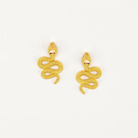 Snake Post Earrings