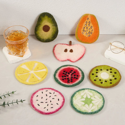 Felt Fruits Coasters
