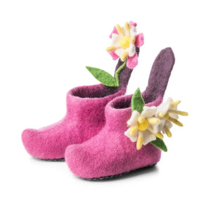 Honeysuckle Pink Slippers