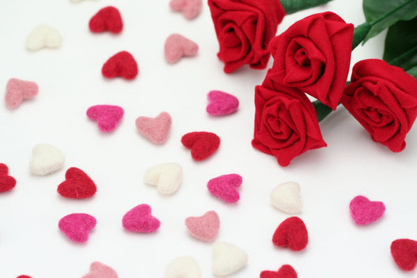 Felt Hearts
