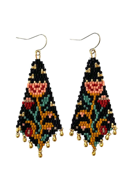 Night Bloom Drop Earrings