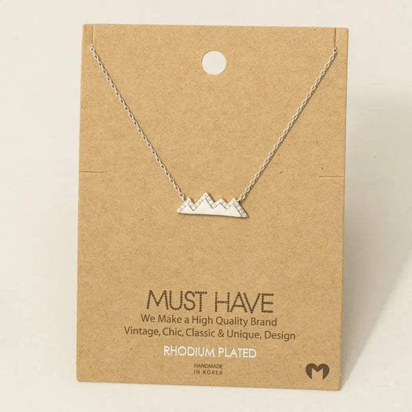 Studded Mountain Range Necklace