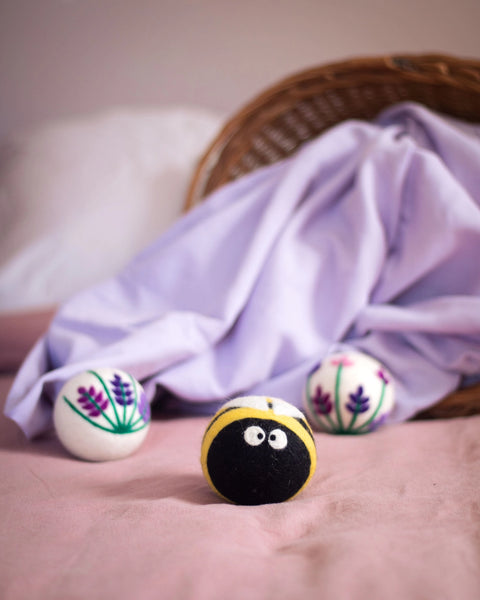 Bee Lavender Fields Eco Dryer Balls