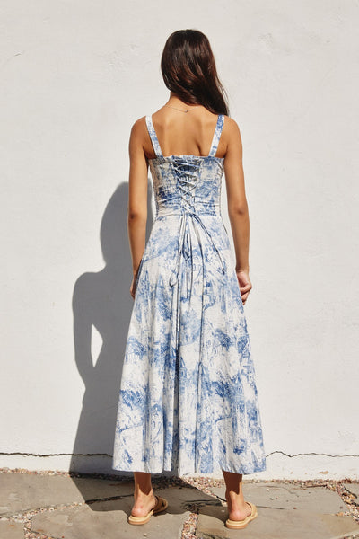 Coastline Corset Sweetheart Dress