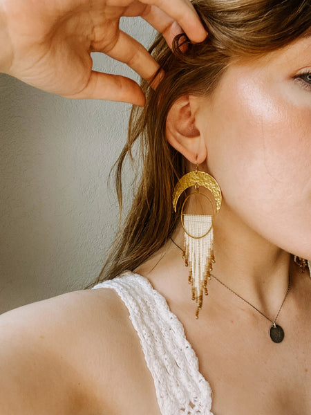 Over the Moon Earrings