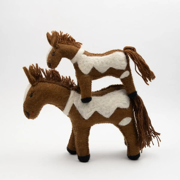 Felt Pinto Horse