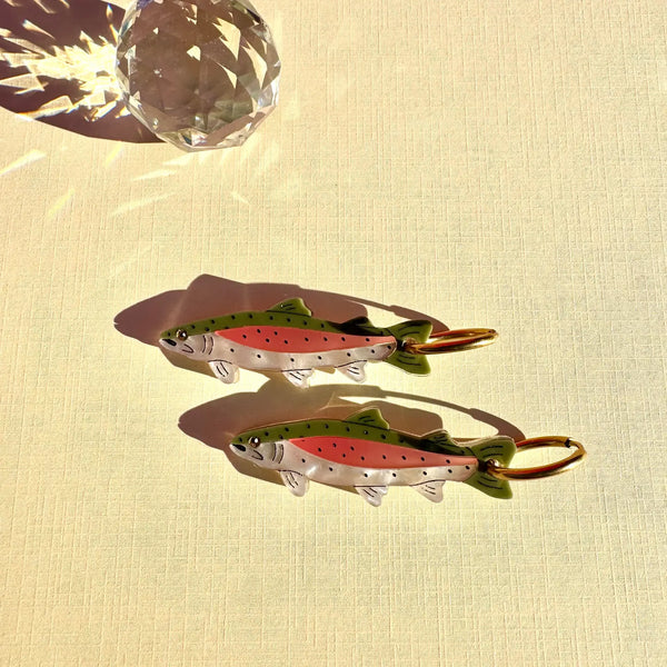 Rainbow Trout Earrings
