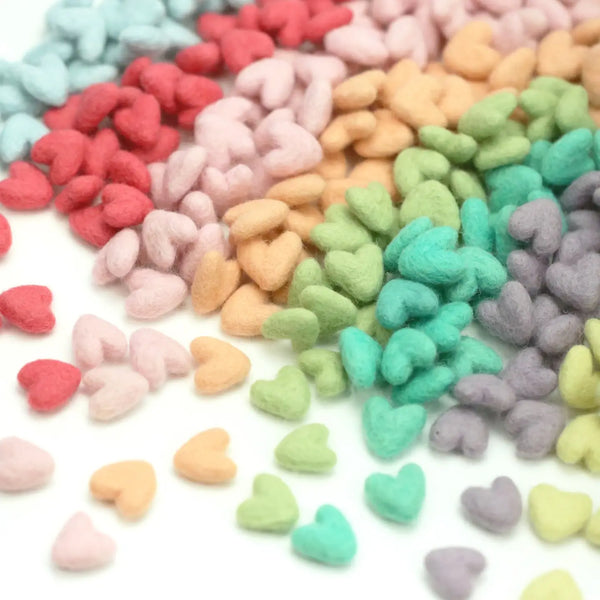 Felt Hearts
