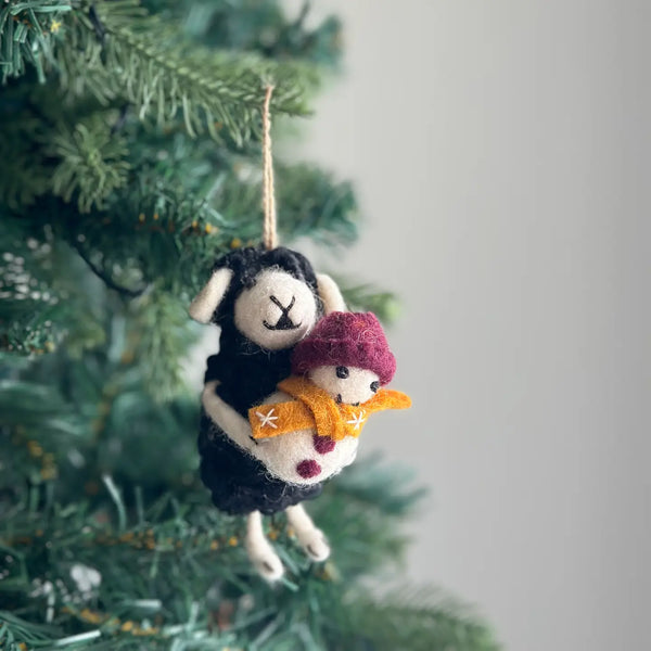 Felt Sheep Ornament Collection