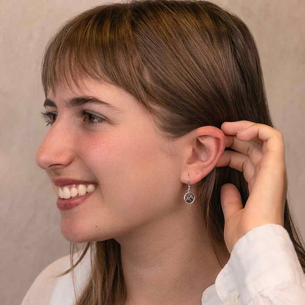 Snow Capped Mountain Dangle Earring