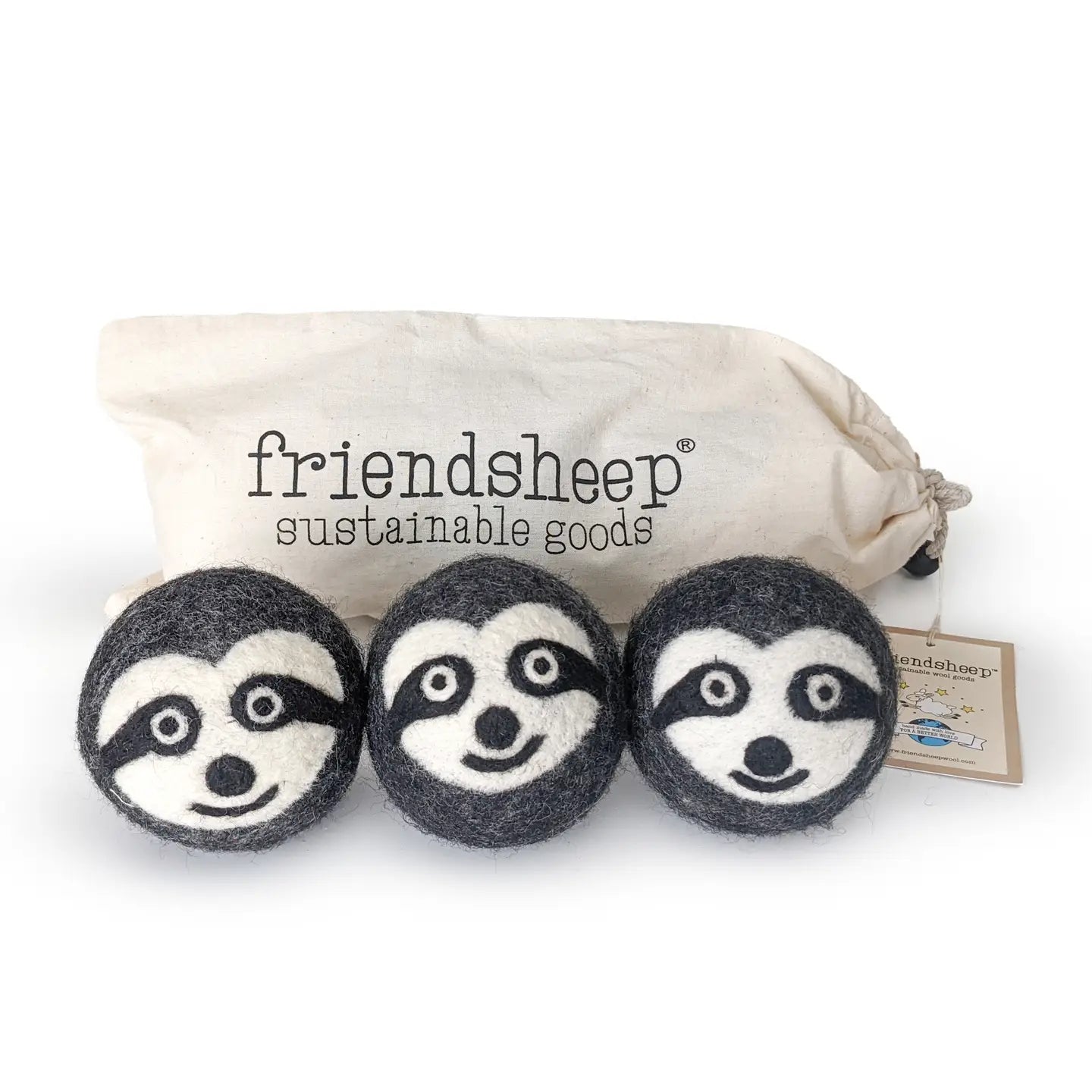 Sloth Trio Eco Dryer Balls