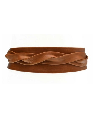 Cognac Wrap Belt