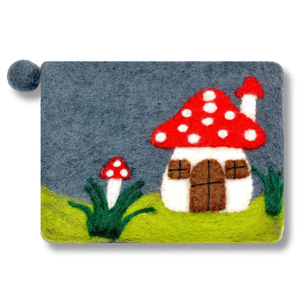 Mushroom House Design Coin Purse