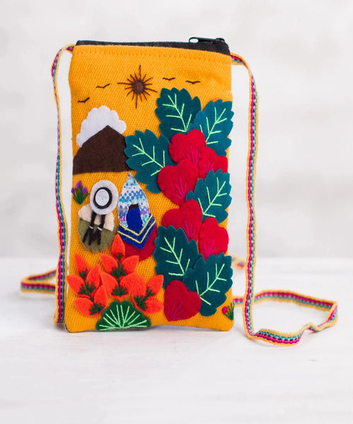 Appliqué Shoulder Bag