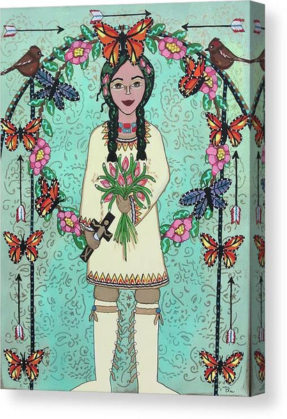 Saint Kateri Tekakwitha Canvas Print