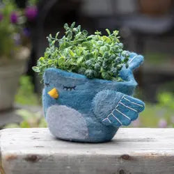 Bluebird Felt Planter