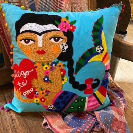 Mermaid Frida Pillow