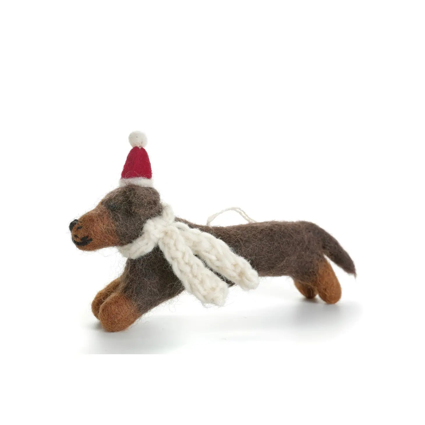 Sausage Dog with Hat & Scarf