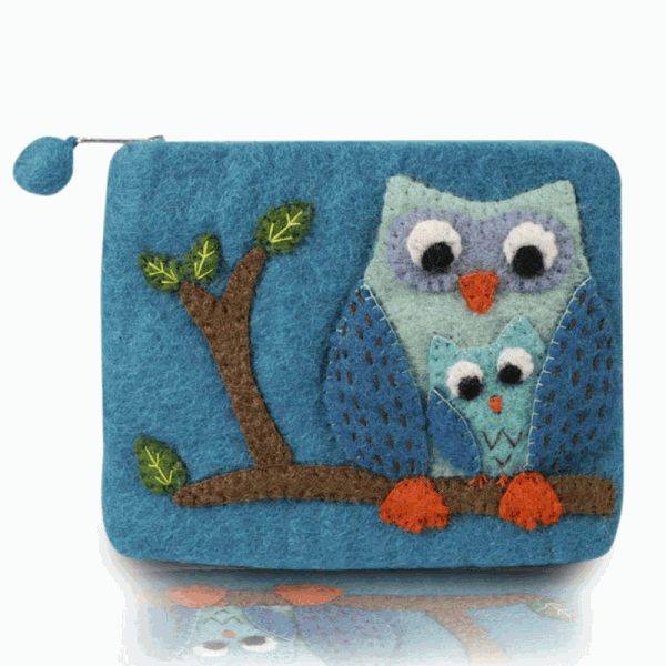 Owl on the Tree Coin Purse