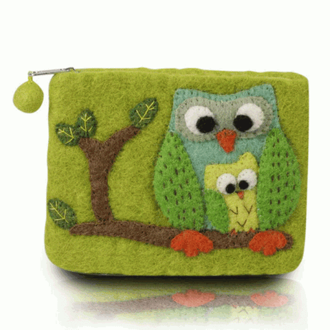 Owl on the Tree Coin Purse