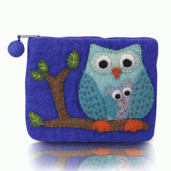 Owl on the Tree Coin Purse