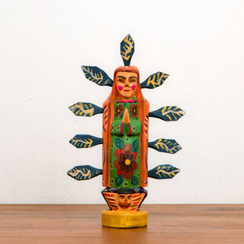 Guadalupe Wooden Statue