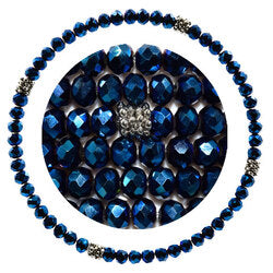 Metallic Blue Bracelet
