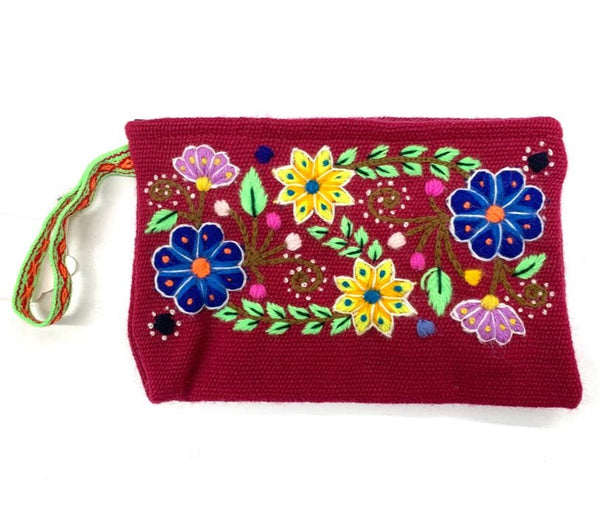 Peru Embroidered Pouch