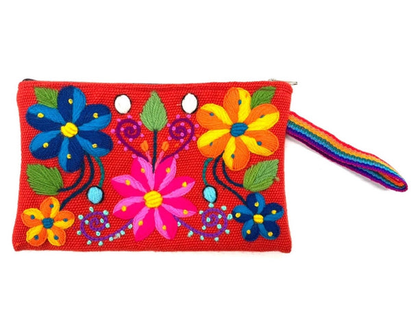 Peru Embroidered Pouch