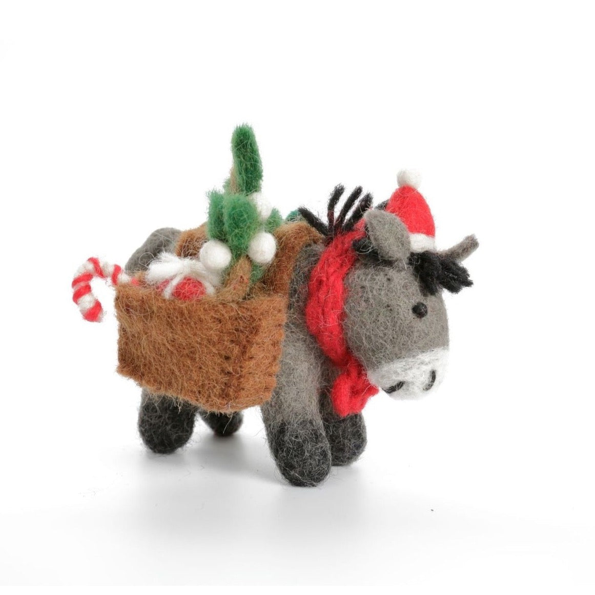 Donkey with Christmas Panniers