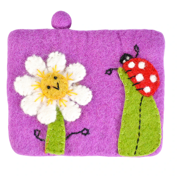 Smiley Flower Coin Purse