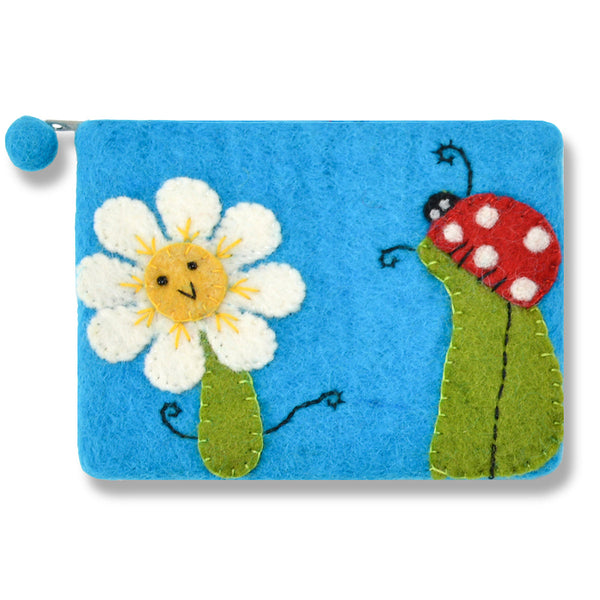 Smiley Flower Coin Purse