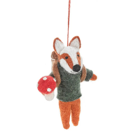 Frankie Foraging Fox Ornament