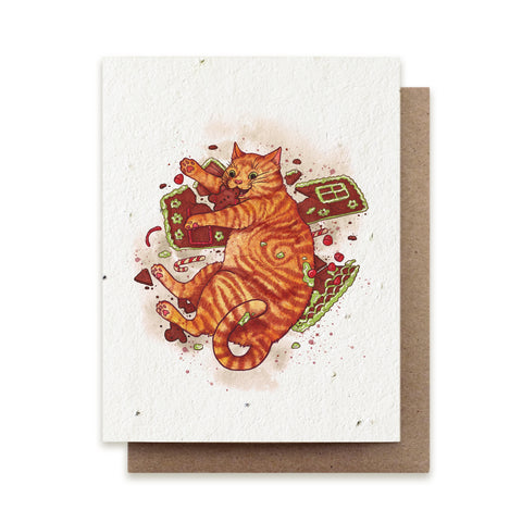 Gingerbread Cat Card
