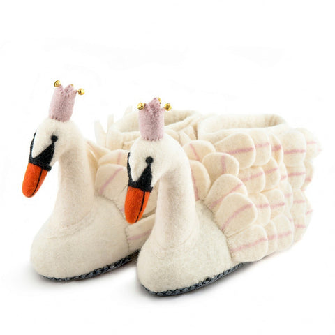 Swan Slippers